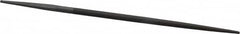 Grobet - 6" Standard Precision Swiss Pattern Round File - Double Cut, 1/4" Width Diam, With Tang - Benchmark Tooling