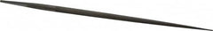 Grobet - 8" Standard Precision Swiss Pattern Round File - Double Cut, 5/16" Width Diam, With Tang - Benchmark Tooling