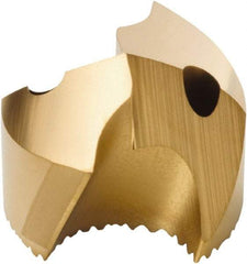 Seco - Series SD100, 24.8mm Diam 140° Replaceable Drill Tip - Carbide, TiAlN Finish, Through Coolant - Benchmark Tooling