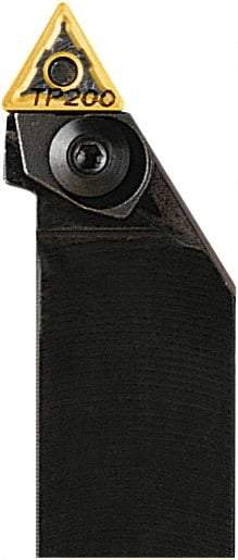 Seco - PTTN, Left Hand Cut, 60° Lead Angle, 25mm Shank Height x 25mm Shank Width, Negative Rake Indexable Turning Toolholder - 150mm OAL, TNM..1604.. Insert Compatibility, Series Pin & Wedge - Benchmark Tooling