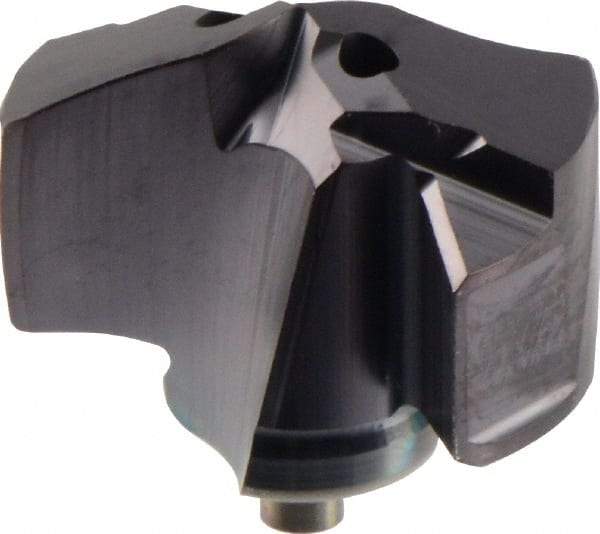 Seco - Series SD400, 17mm Diam 140° Replaceable Drill Tip - Carbide, Uncoated, Through Coolant - Benchmark Tooling