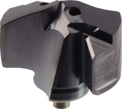 Seco - Series SD400, 17mm Diam 140° Replaceable Drill Tip - Carbide, Uncoated, Through Coolant - Benchmark Tooling