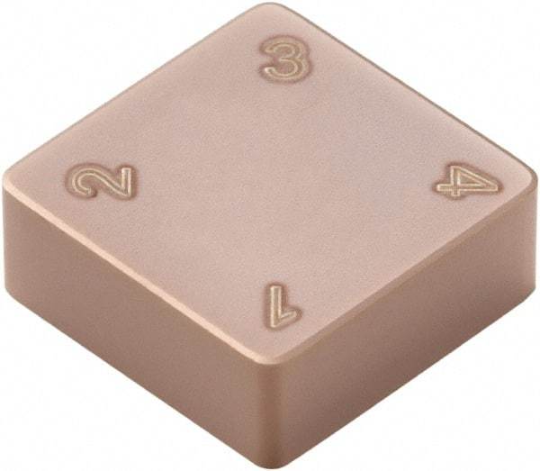 Seco - SNMN433 Grade CBN400C PCBN Turning Insert - TiSiN Finish, 90° Square, 1/2" Inscr Circle, 3/16" Thick, 3/64" Corner Radius - Benchmark Tooling