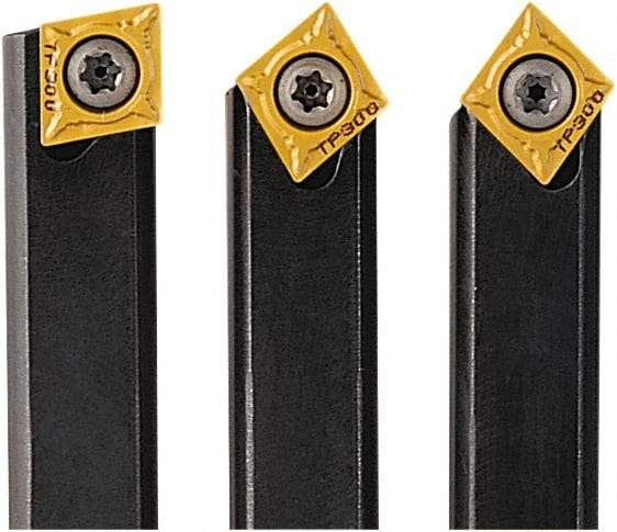 Seco - 32mm OAL, 8mm Shank Diam, S-SCDC Indexable Boring Bar - CC.. 0602.. Insert, Screw Holding Method - Benchmark Tooling