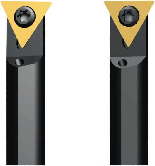 Seco - 8.8mm Min Bore Diam, 80mm OAL, 8mm Shank Diam, A-STLD Indexable Boring Bar - 11.2mm Max Bore Depth, TDAB 06T0.. Insert, Screw Holding Method - Benchmark Tooling