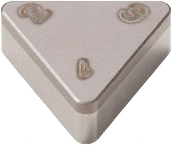 Seco - TNGN223 Grade CBN150 PCBN Turning Insert - Uncoated, 60° Triangle, 1/4" Inscr Circle, 1/8" Thick, 3/64" Corner Radius - Benchmark Tooling