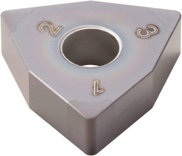 Seco - WNGA432 Grade CBN060K PCBN Turning Insert - TiSiAlN Finish, 80° Trigon, 1/2" Inscr Circle, 3/16" Thick, 1/32" Corner Radius - Benchmark Tooling