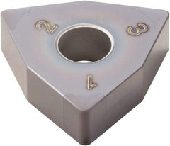 Seco - WNGA432 Grade CBN060K PCBN Turning Insert - TiSiAlN Finish, 80° Trigon, 1/2" Inscr Circle, 3/16" Thick, 1/32" Corner Radius - Benchmark Tooling