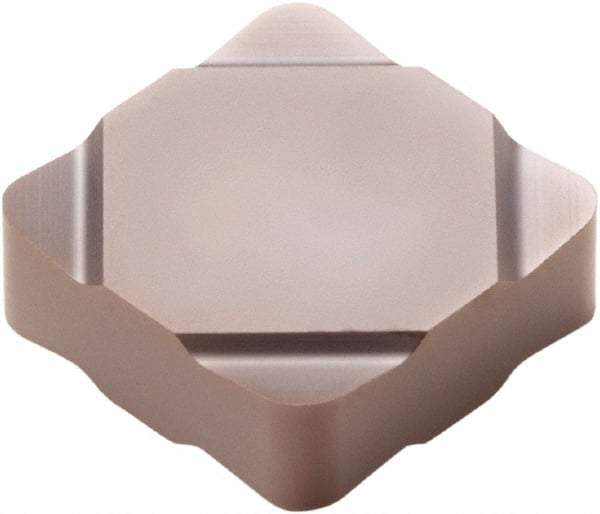 Seco - SNGF322 Grade CBN400C PCBN Turning Insert - TiSiN Finish, 90° Square, 3/8" Inscr Circle, 1/8" Thick, 1/32" Corner Radius - Benchmark Tooling