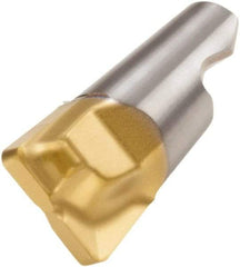 Seco - MM12 MD05 Grade F30M Carbide End Milling Tip Insert - 2 Flutes, 0.472" Cutting Diam, 0.335" Depth of Cut, 0.402" Extension, 0.039" Cnr Rad - Benchmark Tooling