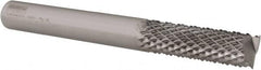 Seco - 8mm Diam, End Mill End, Solid Carbide Diamond Pattern Router Bit - Right Hand Cut, 2-61/64" OAL, Use on Composites - Benchmark Tooling