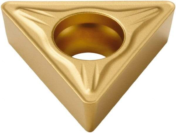 Seco - TCMT32.52 M5 Grade TP40 Carbide Turning Insert - TiC/TiCN/TiN Finish, 60° Triangle, 3/8" Inscr Circle, 5/32" Thick, 1/32" Corner Radius - Benchmark Tooling