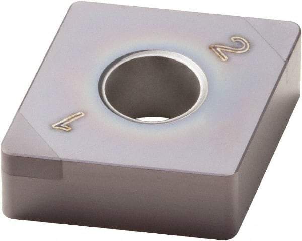 Seco - CNGA432 WZP Grade CBN50C PCBN Turning Insert - 80° Diamond, 1/2" Inscr Circle, 3/16" Thick, 1/32" Corner Radius - Benchmark Tooling