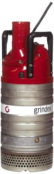 Grindex - 4-2/5 hp, 460 Amp Rating, 460 Volts, Nonautomatic Operation, Dewatering Pump - 3 Phase, Aluminum Housing - Benchmark Tooling