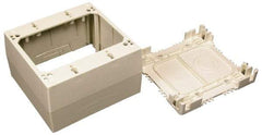 Wiremold - 4-3/4 Inch Long x 4-7/8 Inch Wide x 1-3/4 Inch High, Rectangular Raceway Box - Ivory, For Use with Wiremold 2300 Series Raceways - Benchmark Tooling