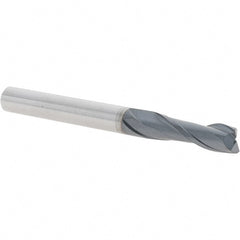 Iscar - 1/4" Diam 2 Flute Solid Carbide 0.006" Chamfer Width Corner Chamfer End Mill - Benchmark Tooling