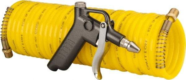 Value Collection - 1/4" ID Pistol Grip Air Gun - 25' Long Nylon Hose, 1/4" Inlet, NPT Thread, 200 Max psi - Benchmark Tooling