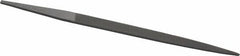 Grobet - 4" Standard Precision Swiss Pattern Crochet File - Double Cut, 5/16" Width Diam x 3/32" Thick, With Tang - Benchmark Tooling