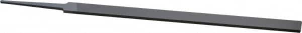 Grobet - 8" Standard Precision Swiss Pattern Equalling File - Double Cut, 21/32" Width Diam x 1/8" Thick, With Tang - Benchmark Tooling