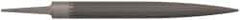 Grobet - 10" Standard Precision Swiss Pattern Half Round File - Double Cut, 1" Width Diam x 19/64" Thick, With Tang - Benchmark Tooling