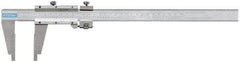 Fowler - 0 to 60" Stainless Steel Vernier Caliper - 0.02mm Graduation, 7-1/2" Jaw Depth, 0.005" Accuracy, Includes Inside Diameter, Outside Diameter - Benchmark Tooling