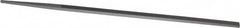 Grobet - 6" Standard Precision Swiss Pattern Narrow Pillar File - Double Cut, 1/4" Width Diam x 9/64" Thick, With Tang - Benchmark Tooling