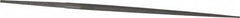 Grobet - 4" Standard Precision Swiss Pattern Round File - Double Cut, 5/32" Width Diam, With Tang - Benchmark Tooling