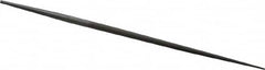 Grobet - 4" Standard Precision Swiss Pattern Round File - Double Cut, 5/32" Width Diam, With Tang - Benchmark Tooling