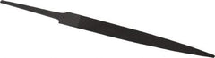 Grobet - 3" Standard Precision Swiss Pattern Warding File - Double Cut, 23/64" Width Diam x 1/32" Thick, With Tang - Benchmark Tooling