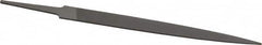 Grobet - 6" Standard Precision Swiss Pattern Warding File - Double Cut, 5/8" Width Diam x 5/64" Thick, With Tang - Benchmark Tooling
