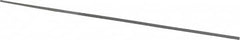 Grobet - 4" Standard Precision Swiss Pattern Round Parallel File - Double Cut, 1/16" Width Diam, With Tang - Benchmark Tooling