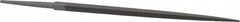Grobet - 6" Standard Precision Swiss Pattern Square File - Double Cut, 15/64" Width Diam, With Tang - Benchmark Tooling