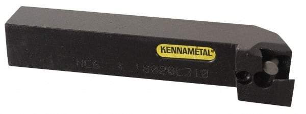 Kennametal - 1.180...93DEG, Right Hand Cut, 3° Lead Angle, 32mm Shank Height x 25mm Shank Width, Positive Rake Indexable Turning Toolholder - 170mm OAL, D2FIX15..R.. Insert Compatibility, Series Fix-Perfect - Benchmark Tooling
