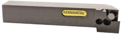 Kennametal - 1.108...93DEG, Right Hand Cut, 63/64" Shank Height x 25mm Shank Width, Positive Rake Indexable Turning Toolholder - 150mm OAL, D2FIX15..LHP/FN/MS Insert Compatibility, Series Fix-Perfect - Benchmark Tooling