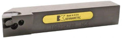 Kennametal - 1.108...90DEG, Right Hand Cut, 63/64" Shank Height x 25mm Shank Width, Positive Rake Indexable Turning Toolholder - 150mm OAL, E2FIX10..R.. Insert Compatibility, Series Fix-Perfect - Benchmark Tooling