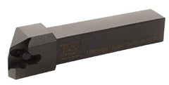 Kennametal - 1.380...92DEG, Right Hand Cut, 2° Lead Angle, 63/64" Shank Height x 25mm Shank Width, Positive Rake Indexable Turning Toolholder - 150mm OAL, D4FIX..R.. Insert Compatibility, Series Fix-Perfect - Benchmark Tooling