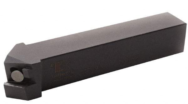 Kennametal - 1.772...45DEG, Right Hand Cut, 63/64" Shank Height x 25mm Shank Width, Positive Rake Indexable Turning Toolholder - 150mm OAL, C8FIX15..L.. Insert Compatibility, Series Fix-Perfect - Benchmark Tooling