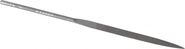 Grobet - 4" Needle Precision Swiss Pattern Barrette File - Round Handle - Benchmark Tooling
