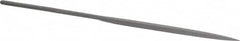 Grobet - 6-1/4" Needle Precision Swiss Pattern Barrette File - Round Handle - Benchmark Tooling