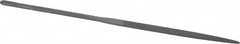 Grobet - 5-1/2" Needle Precision Swiss Pattern Crochet File - Round Handle - Benchmark Tooling
