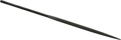 Grobet - 5-1/2" Needle Precision Swiss Pattern Crossing File - Round Handle - Benchmark Tooling