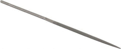 Grobet - 5-1/2" Needle Precision Swiss Pattern Crossing File - Round Handle - Benchmark Tooling