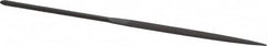 Grobet - 5-1/2" Needle Precision Swiss Pattern Crossing File - Round Handle - Benchmark Tooling