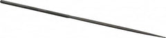 Grobet - 6-1/4" Needle Precision Swiss Pattern Half Round File - Round Handle - Benchmark Tooling