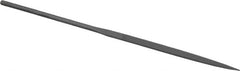 Grobet - 5-1/2" Needle Precision Swiss Pattern Knife File - Round Handle - Benchmark Tooling