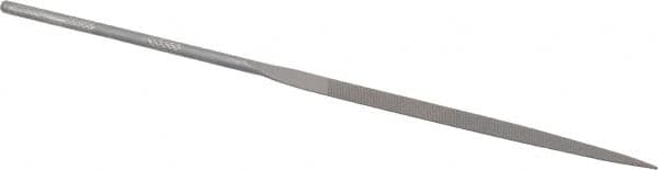 Grobet - 6-1/4" Needle Precision Swiss Pattern Knife File - Round Handle - Benchmark Tooling