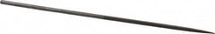 Grobet - 6-1/4" Needle Precision Swiss Pattern Oval File - Round Handle - Benchmark Tooling