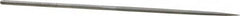 Grobet - 6-1/4" Needle Precision Swiss Pattern Oval File - Round Handle - Benchmark Tooling