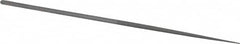 Grobet - 5-1/2" Needle Precision Swiss Pattern Round File - Round Handle - Benchmark Tooling
