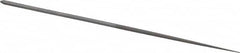 Grobet - 6-1/4" Needle Precision Swiss Pattern Round File - Round Handle - Benchmark Tooling